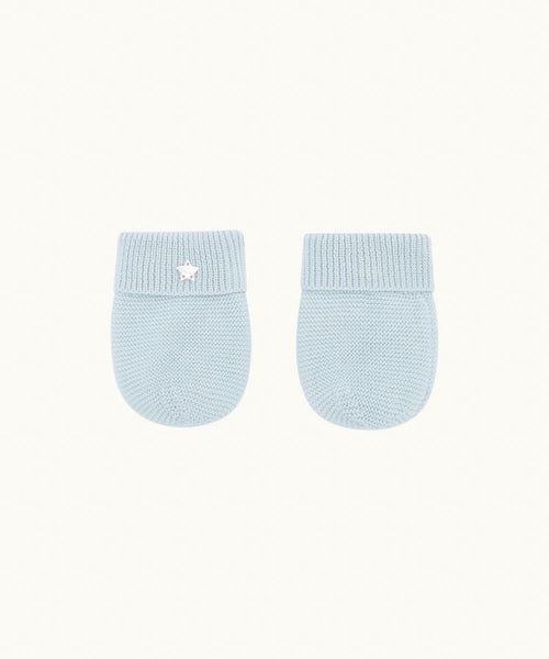 Callie Cotton Mittens - Blue