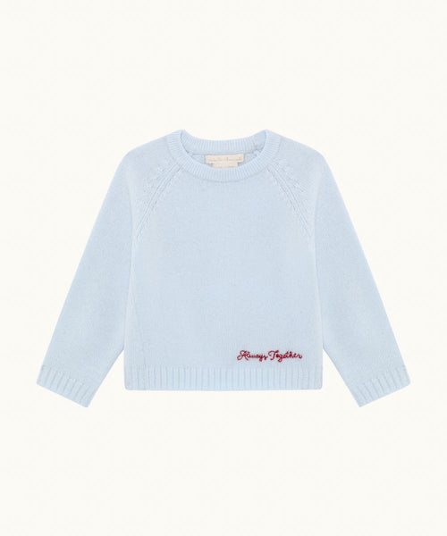 Dion Cashmere/Wool Baby Sweater - Blue