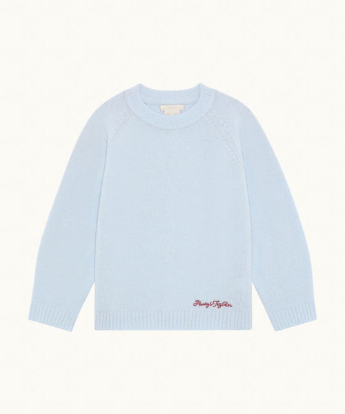 Dion Cashmere/Wool Child Sweater - Blue