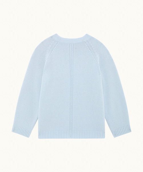 Dion Cashmere/Wool Child Sweater - Blue