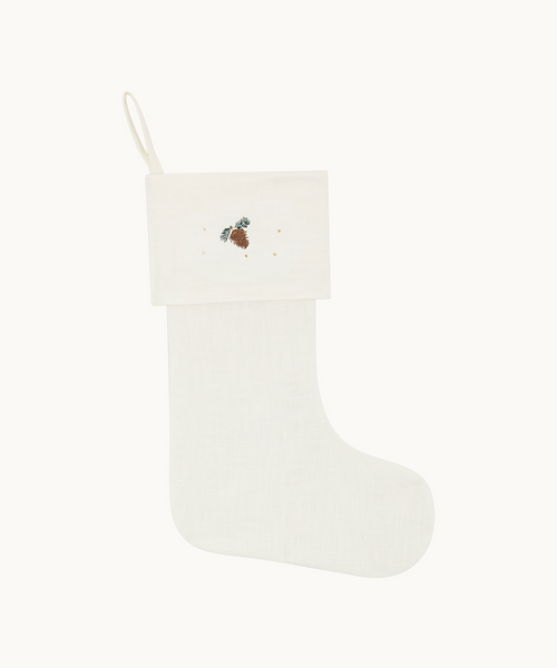 Christmas Stocking - Green Pinecone