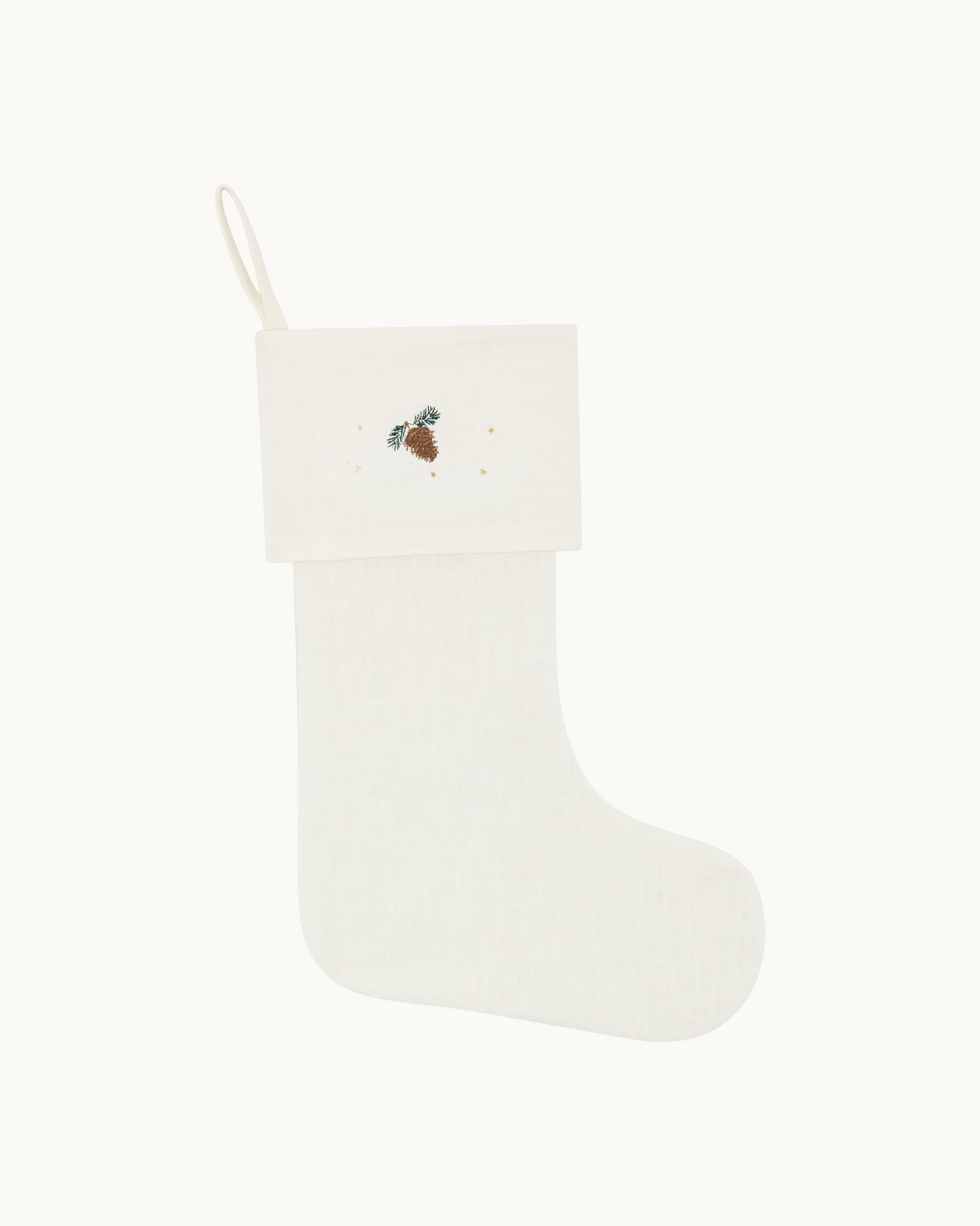 Christmas Stocking - Green Pinecone