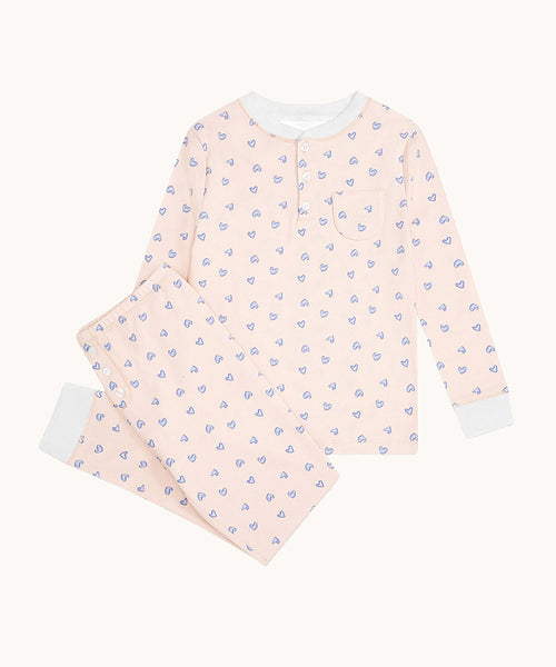 Love Heart Pyjama - Child Pink