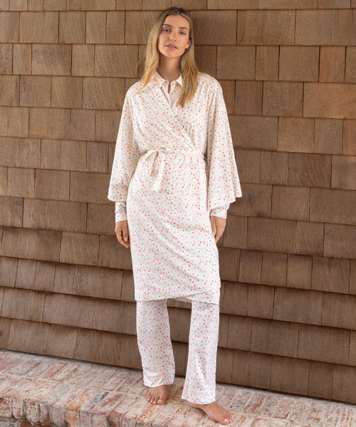 Bloom Wind Ditsy Kimono Robe - Adult