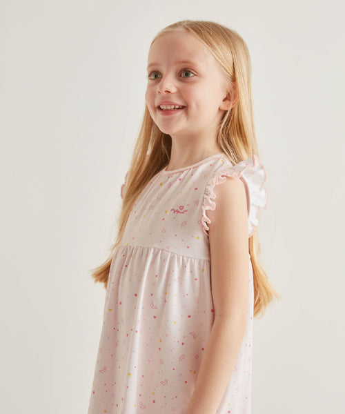 Star & Crown Nightgown - Child Pink
