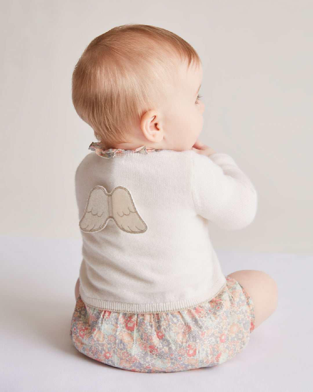 Cassiel Cashmere Angel Wing™ Cardigan - Ivory