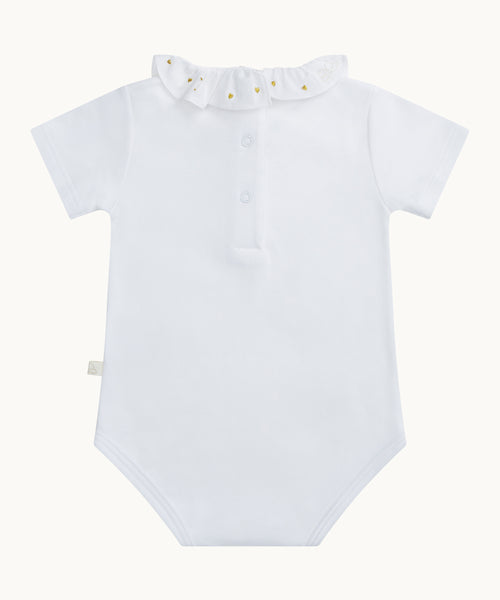 Angel Wing™ & Heart Ruffle Collar Onesie
