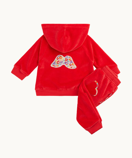 Velour Angel Wing™ Loungewear Set - Baby Berry