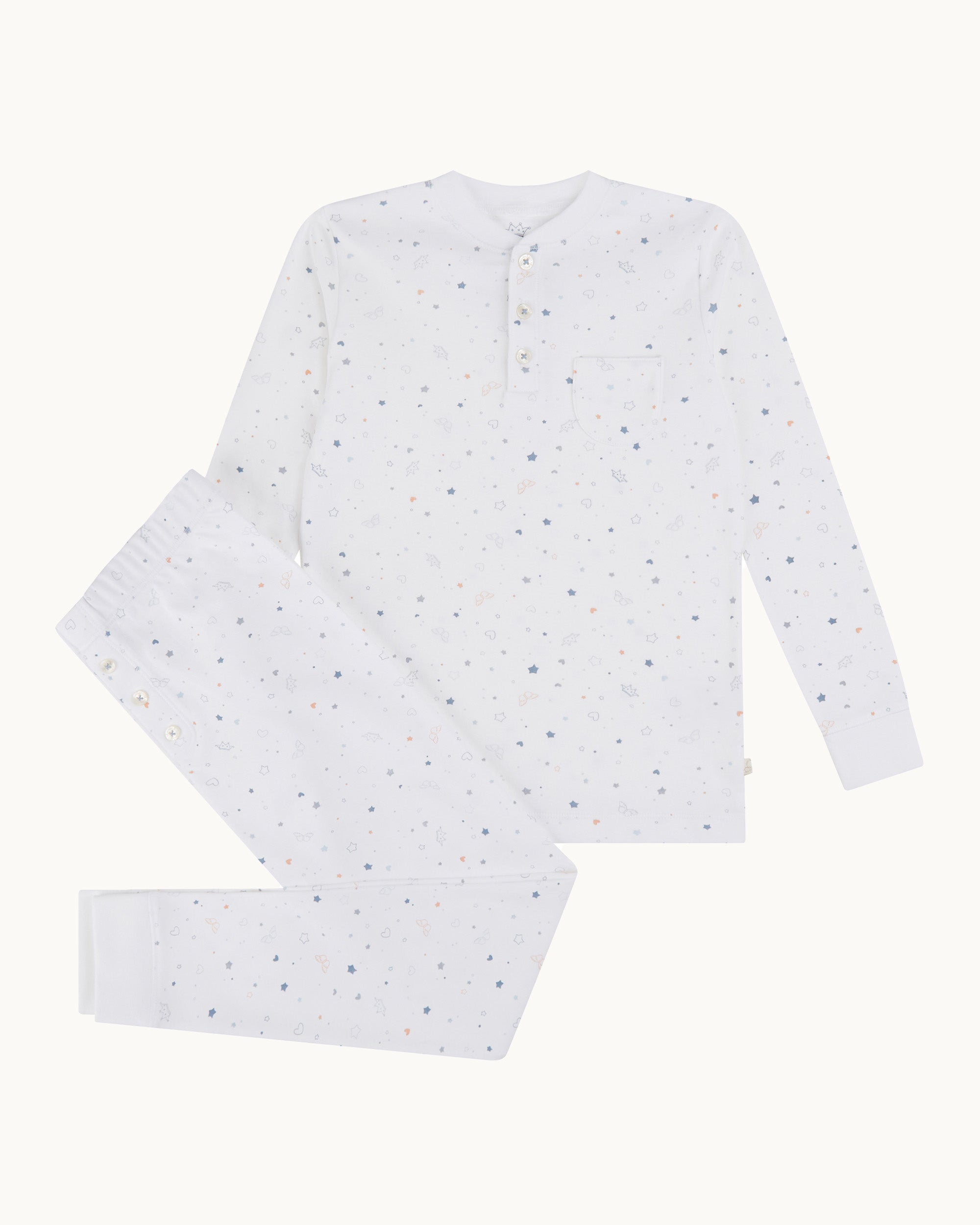 Star & Crown Pyjama - Child Blue
