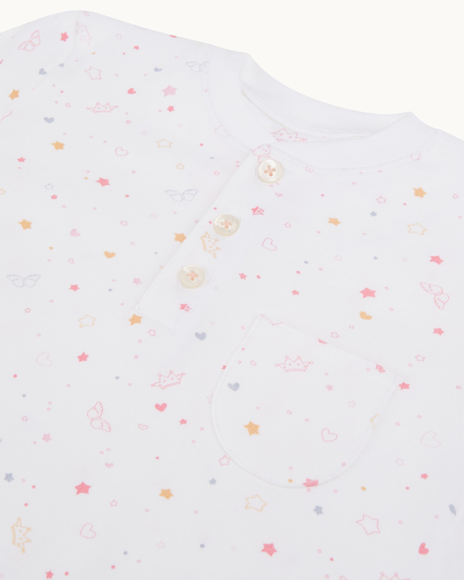 Star & Crown Pyjama - Child Pink