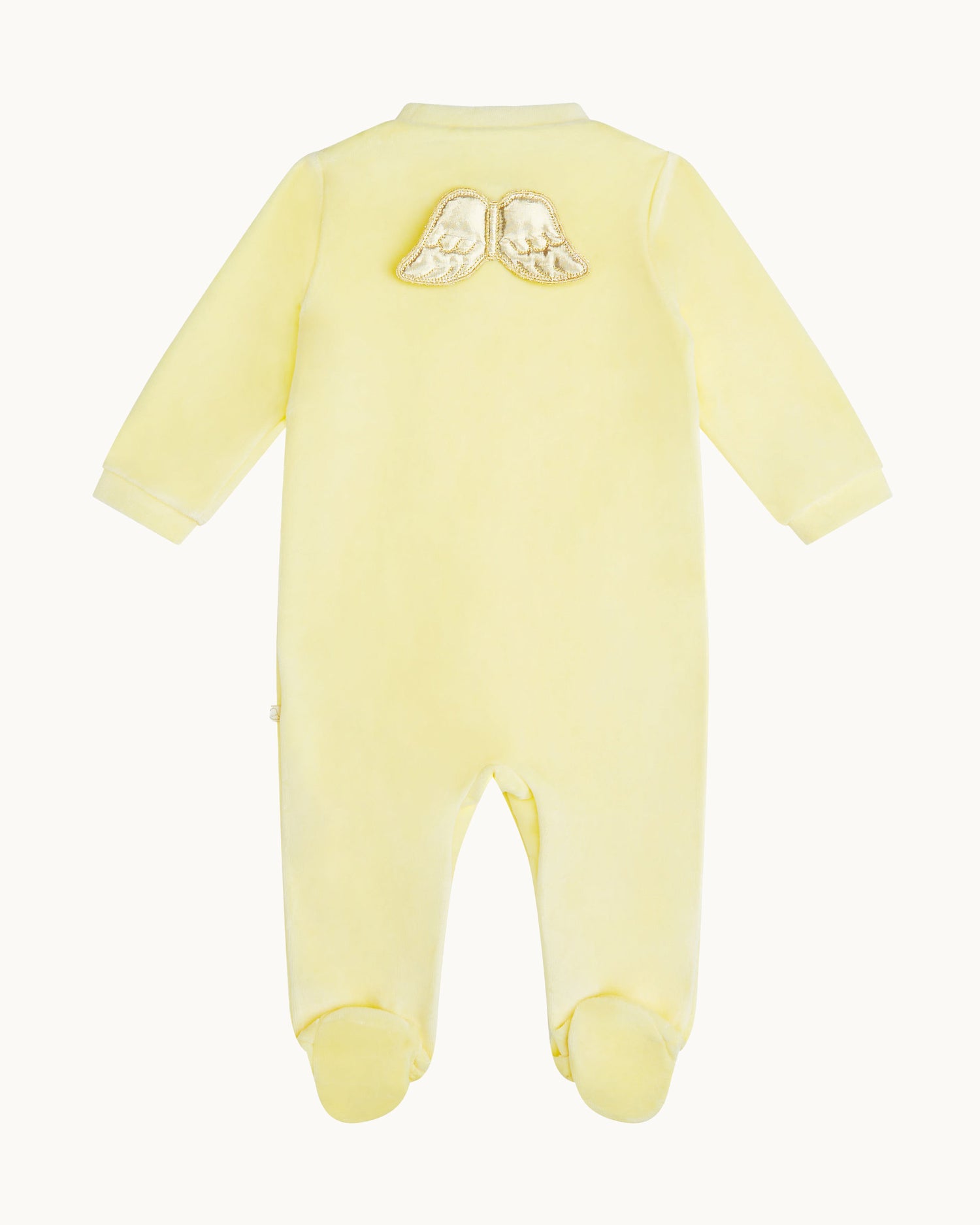 Angel Wing™ Velour Sleepsuit - Yellow