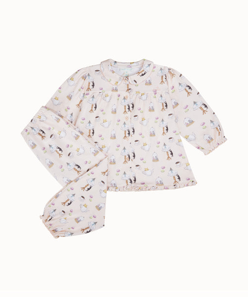 Kitten's Tea Party Pyjama - Child Pink