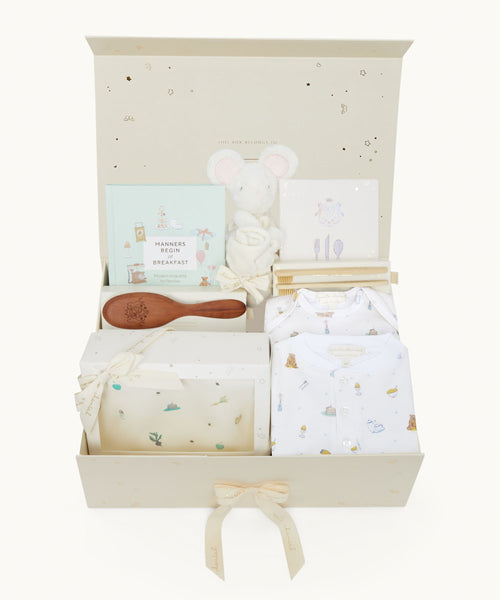 Manners Begin at Breakfast Deluxe Baby Gift Set