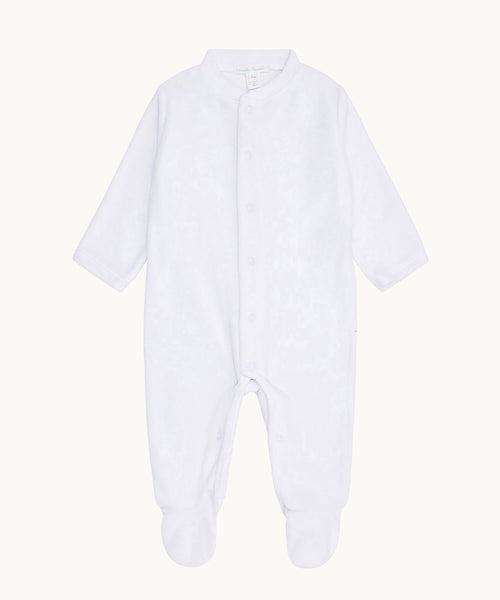 Velour Angel Wing™ Sleepsuit - Blue
