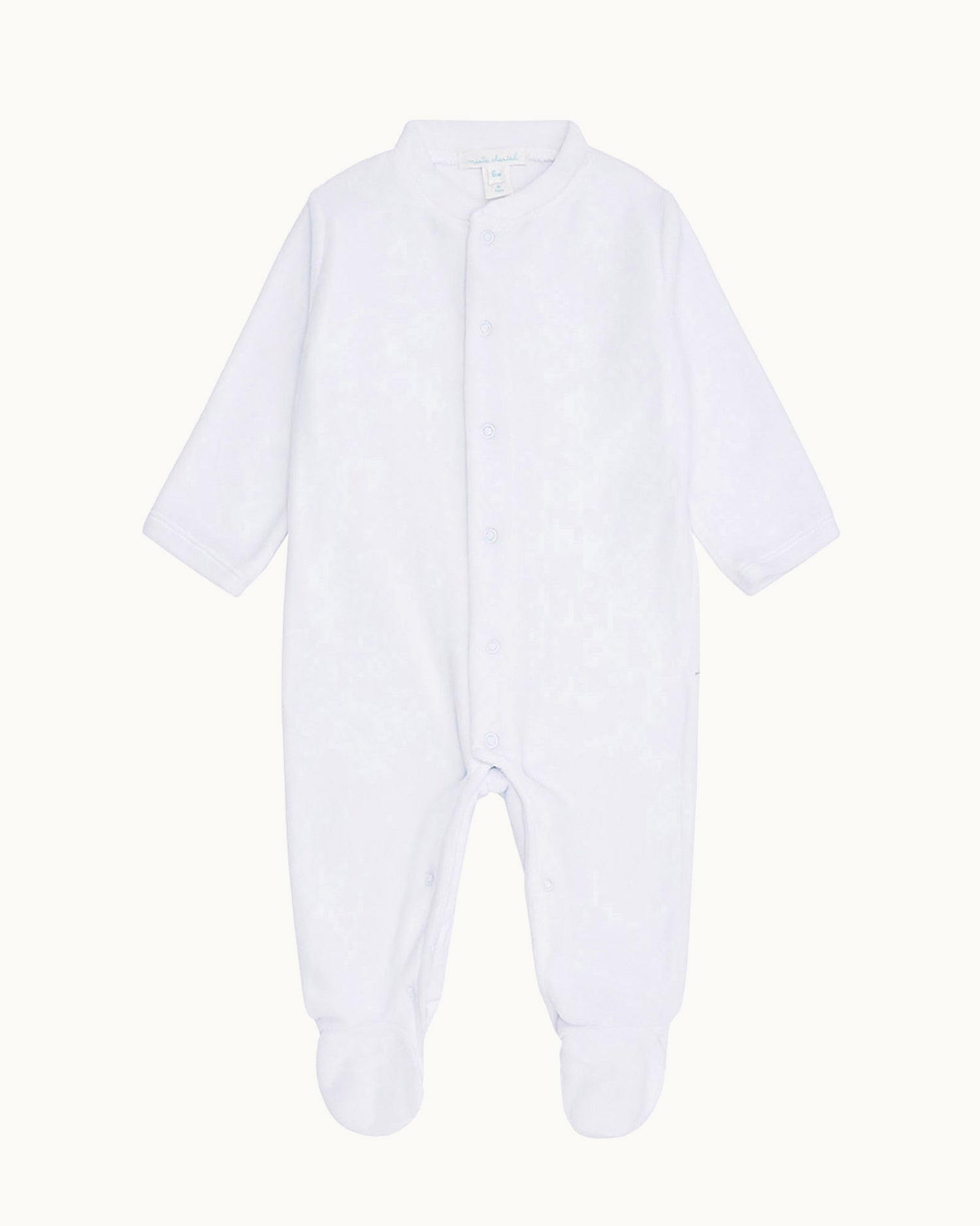 Velour Angel Wing™ Sleepsuit - Blue