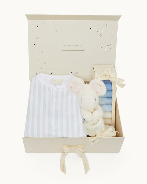 New Baby Boy Gift Set - Blue | Marie-Chantal