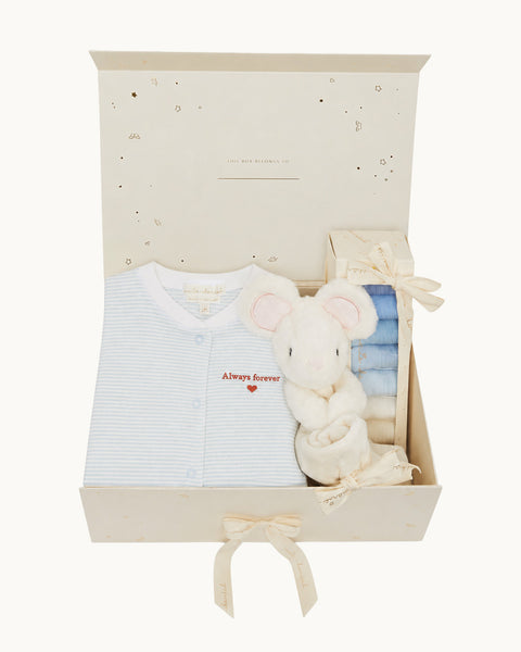 New Baby Boy Gift Set - Blue | Marie-Chantal