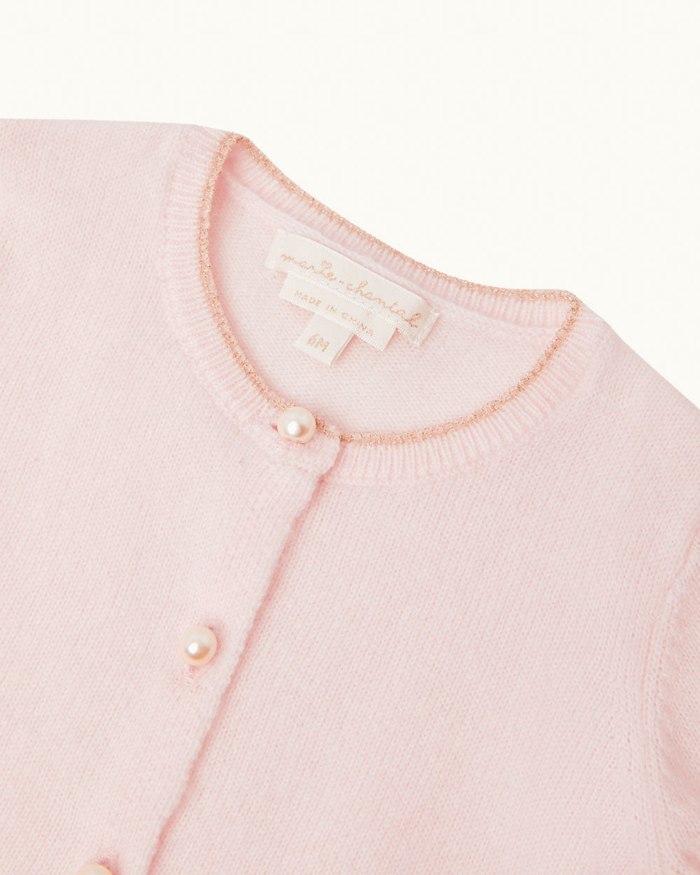 Olympia Angel Wing Child Cashmere Cardigan - Pink