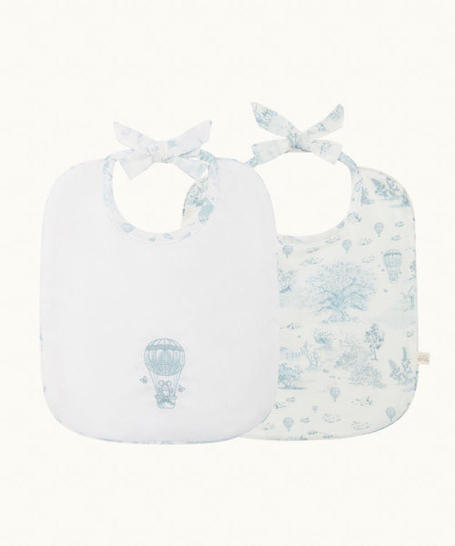 Toile De Jouy First Baby Basket Gift Set - Blue