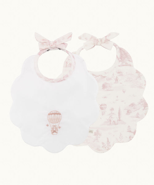 Toile De Jouy First Baby Basket Gift Set - Pink
