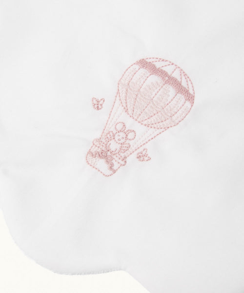 Darcy Toile De Jouy Scallop Bib Two Pack - Pink