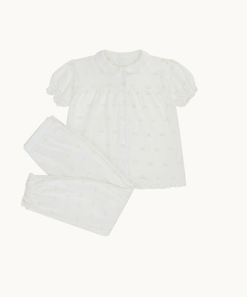 Angel Wing™ Print Pyjama - Child Cream