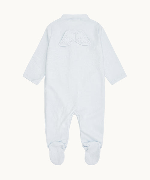 Angel Wing™ Pointelle Sleepsuit - Blue