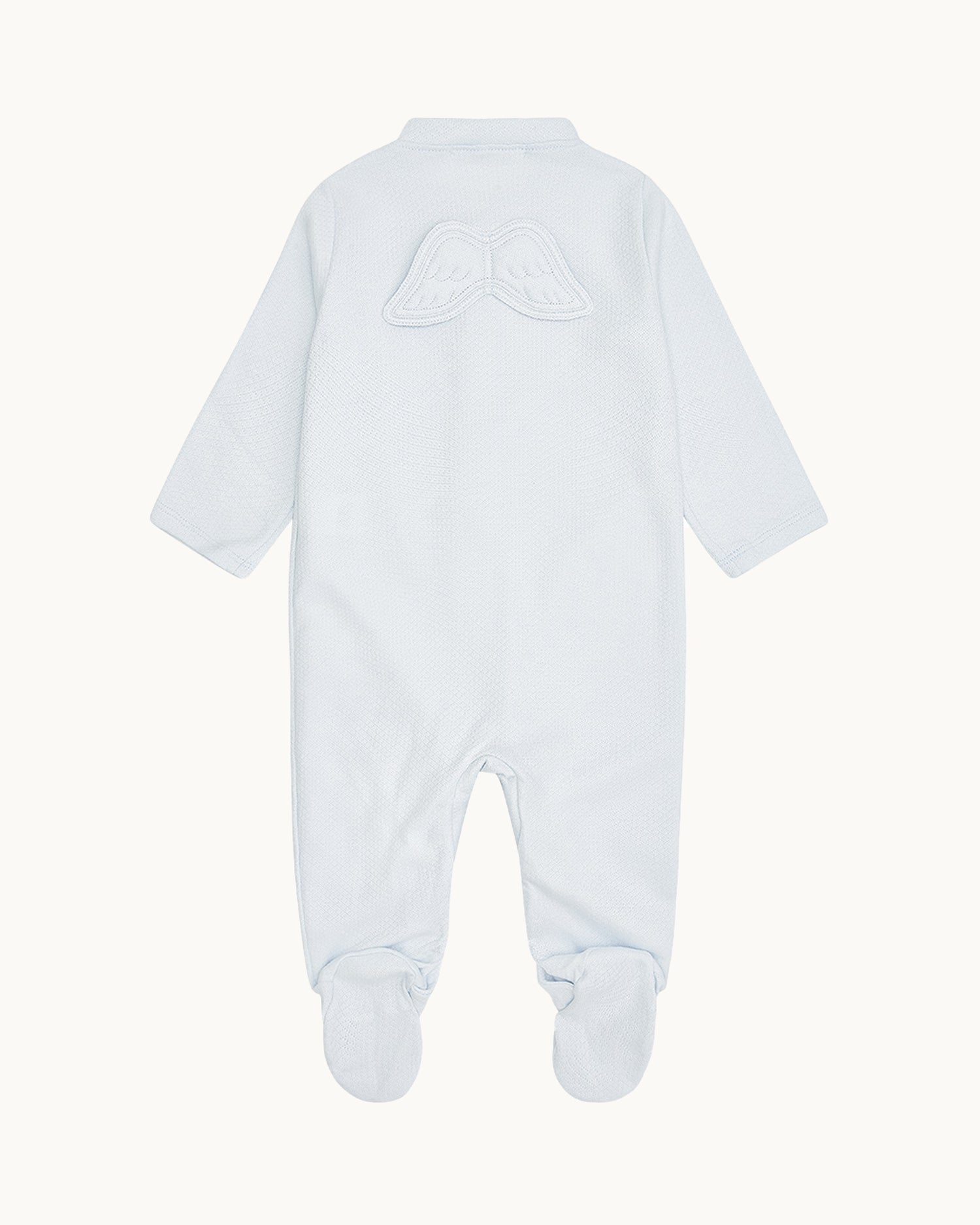 Angel Wing™ Pointelle Sleepsuit - Blue