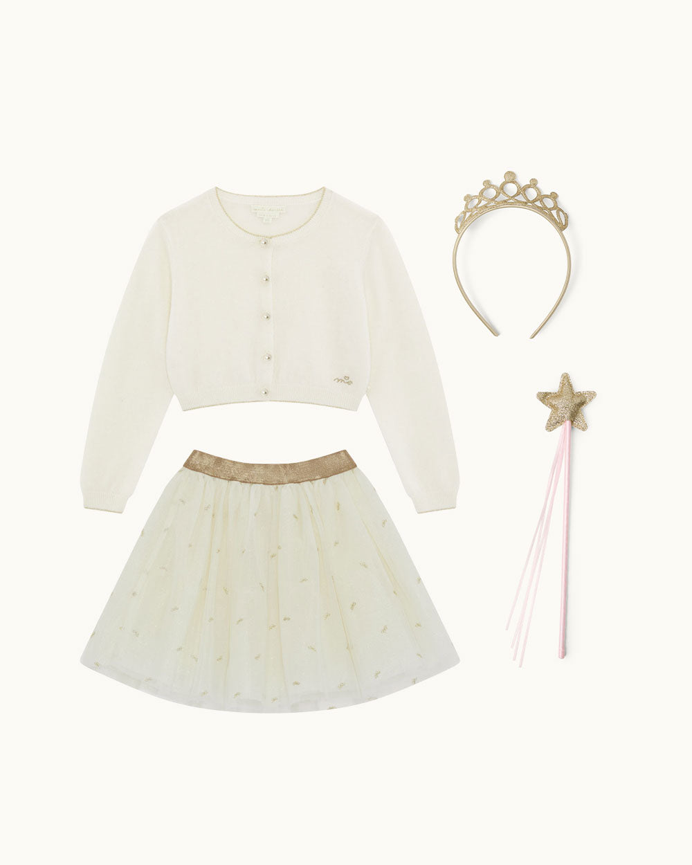 Princess Dress Up Gift Set - Cream