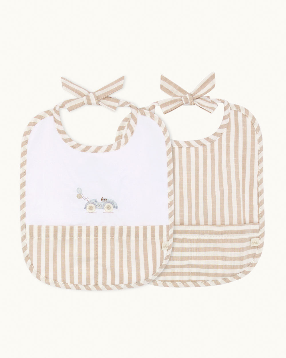 April Race Car Bib Set