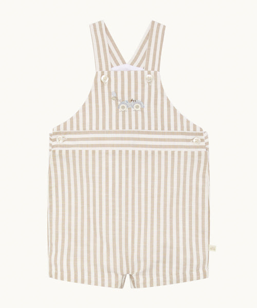 Alfie Stripe Race Car Baby Dungaree