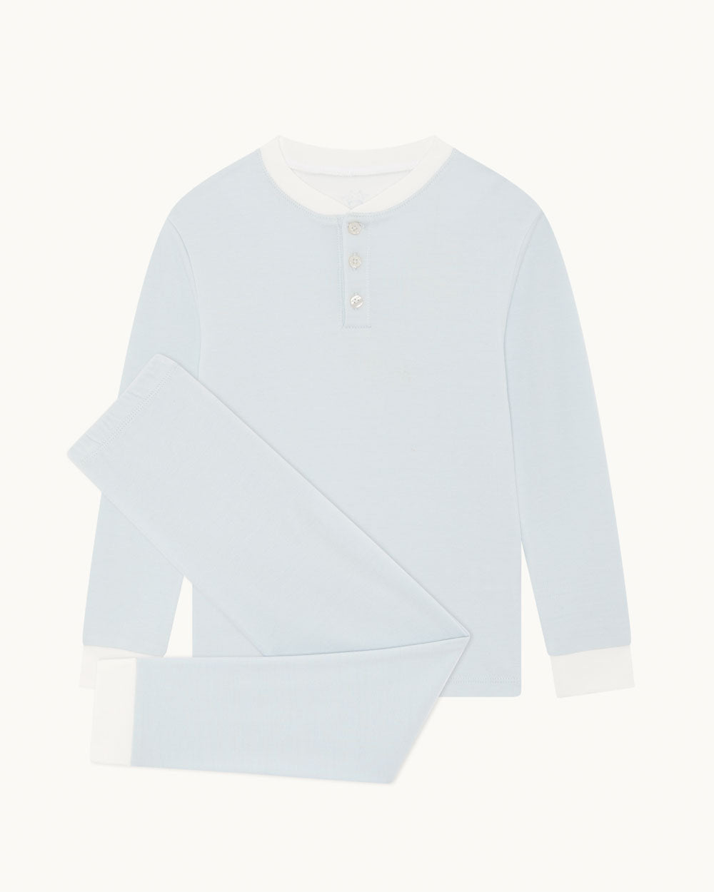 Derek Stripe Child Pyjama Two Piece Set  - Blue