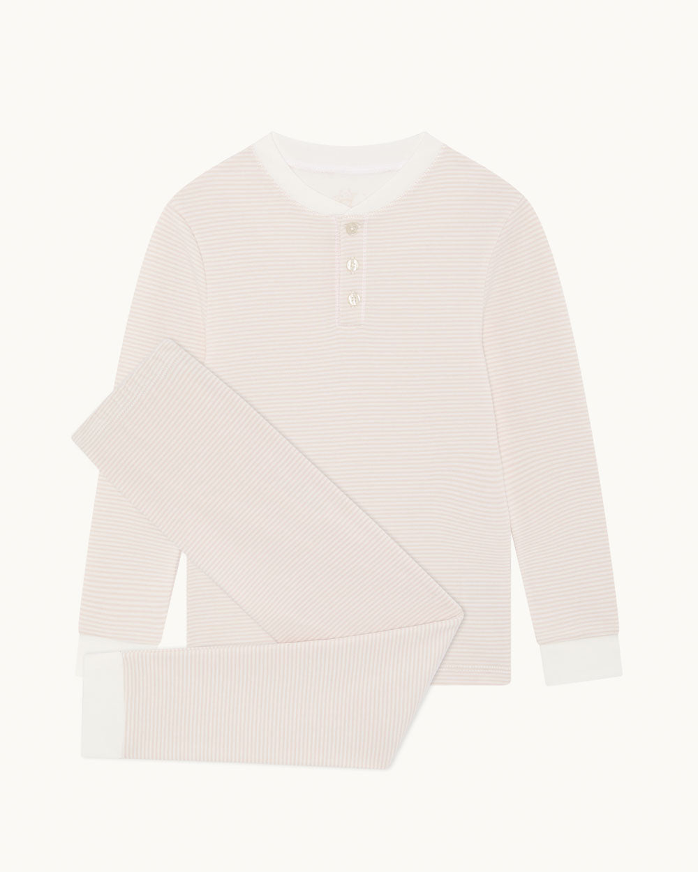 Derek Stripe Child Pyjama Two Piece Set  - Pink