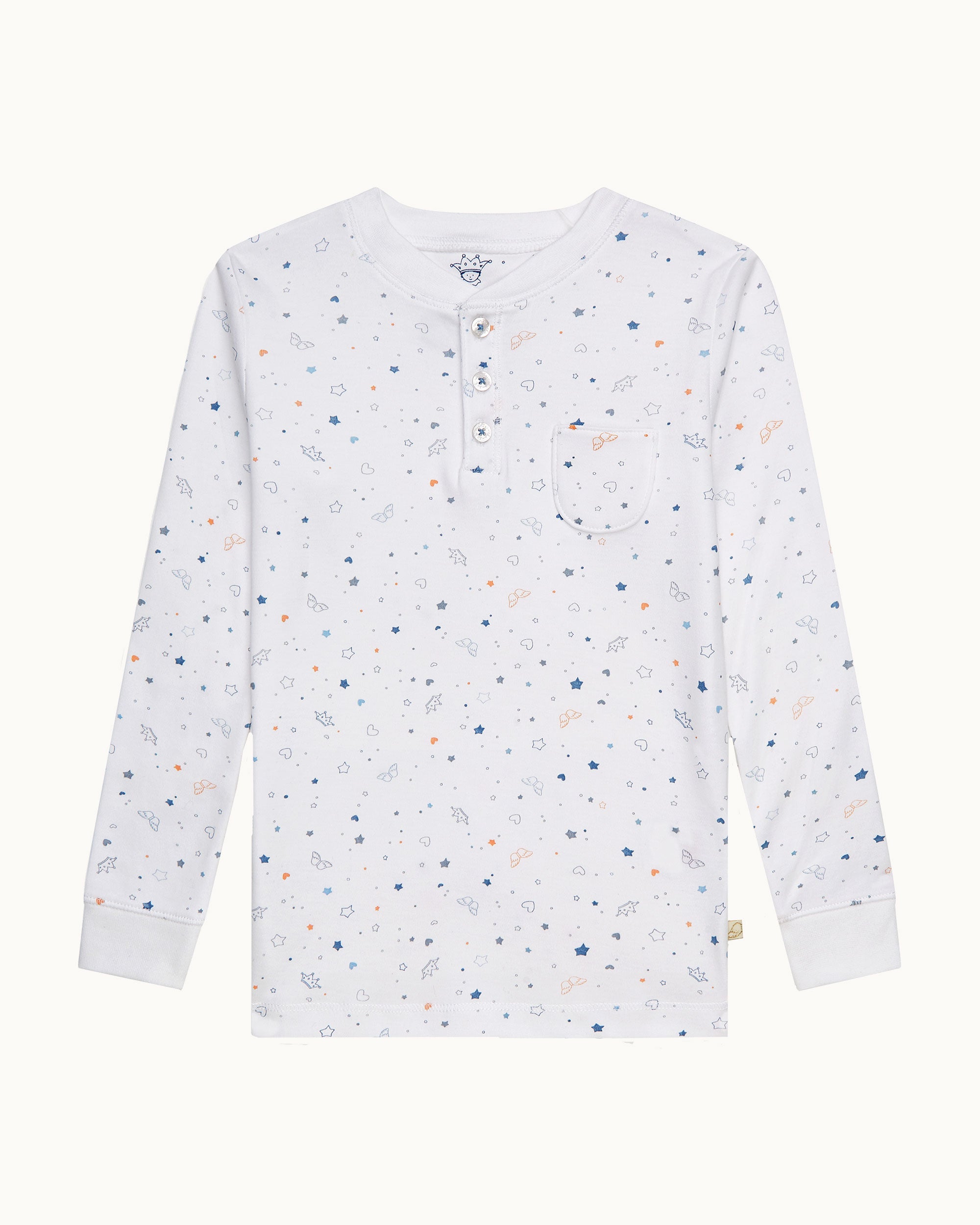 Star & Crown Pyjama - Child Blue