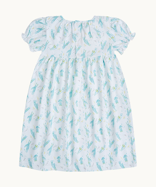 Little Bunny Nightgown Child - White/Blue