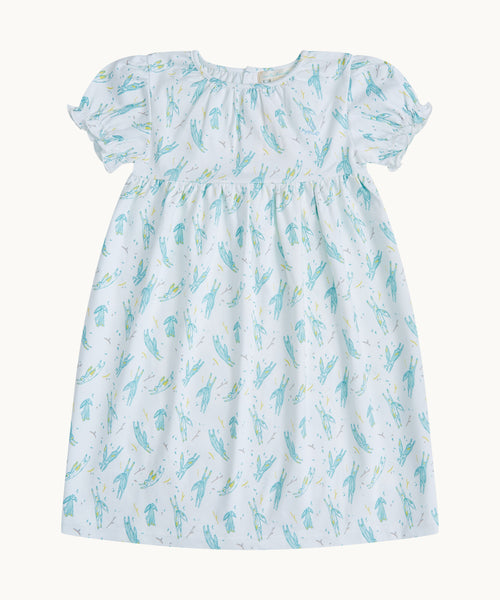 Little Bunny Nightgown Child - White/Blue