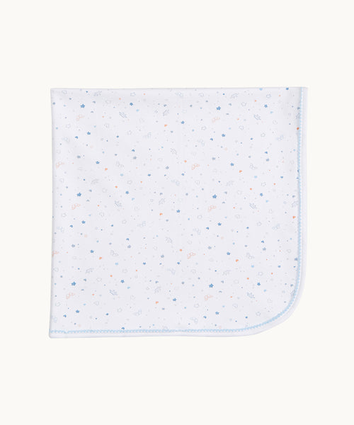 Star & Crown Blanket - Blue