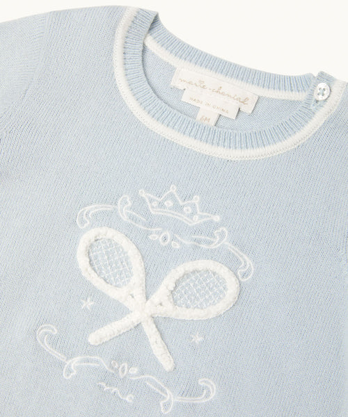 Camille Tennis Baby Jumper - Blue