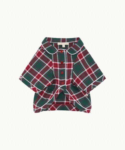 Charles Tartan Dogsuit - Holly Green