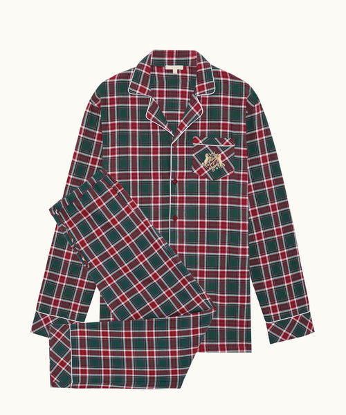 Charles Holly Green Tartan Pyjama - Man