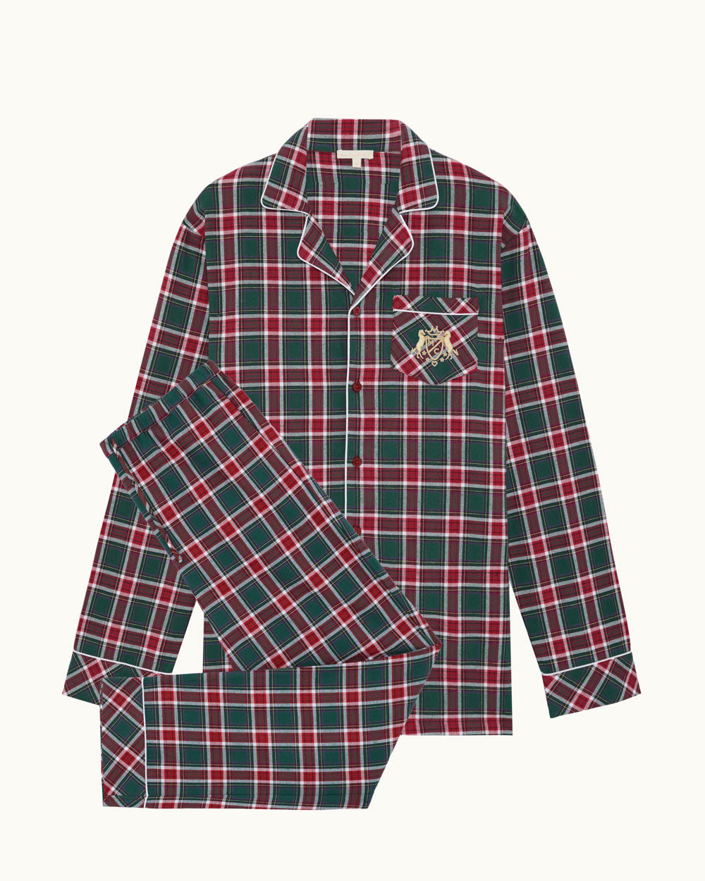 Charles Holly Green Tartan Pyjama - Man