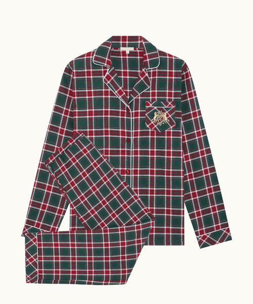 Charles Holly Green Tartan Pyjama - Woman