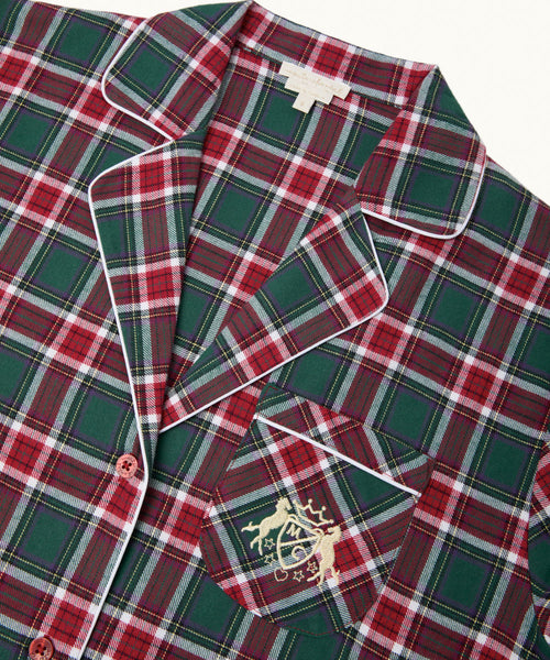 Charles Holly Green Tartan Pyjama - Woman