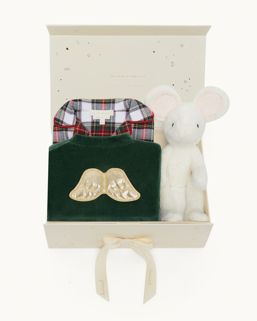 Angel Wing and Tartan Baby Christmas Gift Set