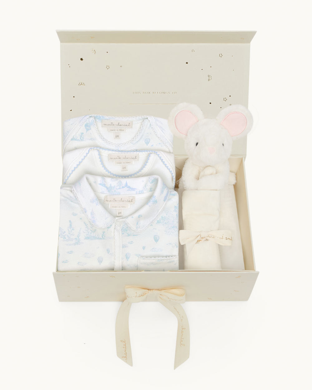 Toile De Jouy New Baby Gift Set - Blue