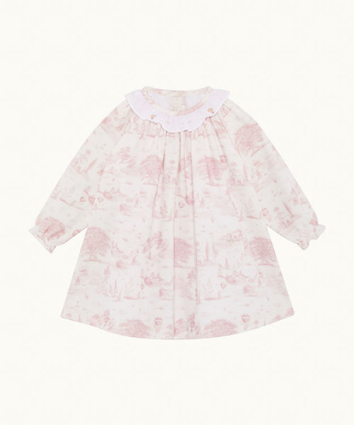 Dara Toile De Jouy Dress - MC Pink