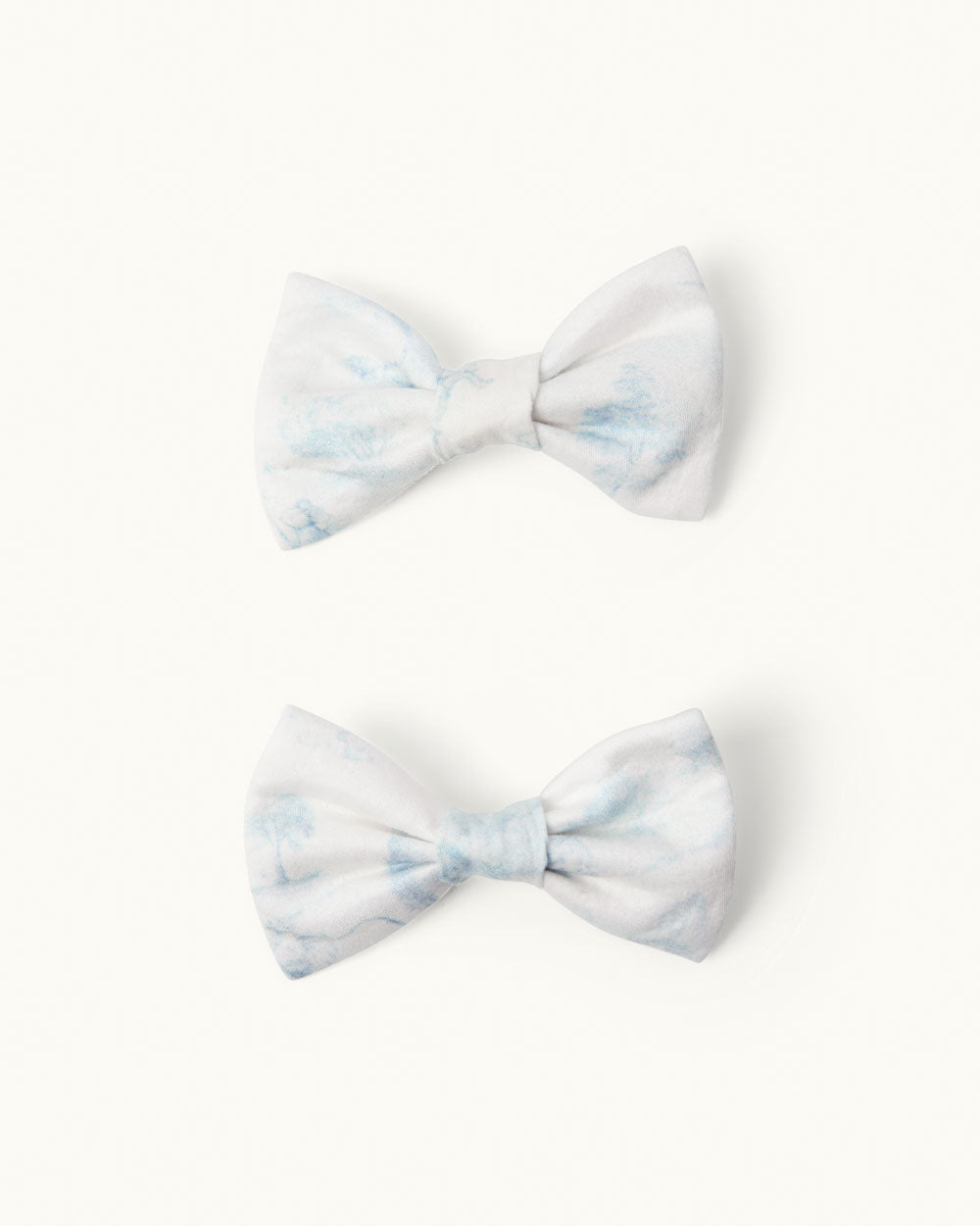 Dakota Toile De Jouy Hair Clips Two Pack - Blue