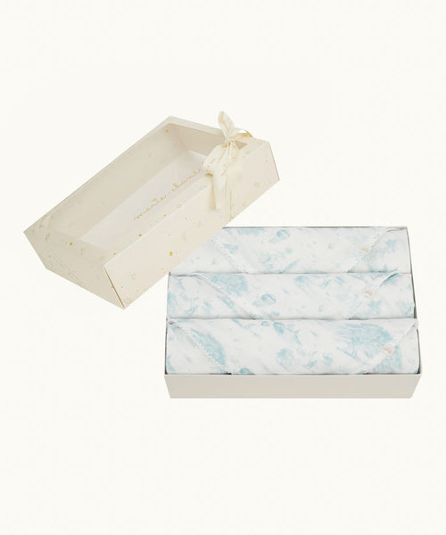 Baker Toile De Jouy Muslin Set - Blue