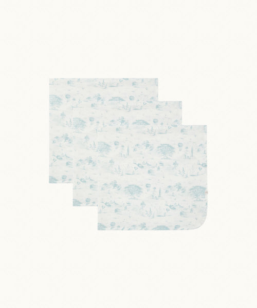 Baker Toile De Jouy Muslin Set - Blue