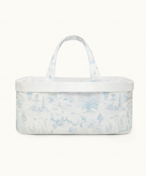 Dexter Toile De Jouy Nappy Caddy - Blue